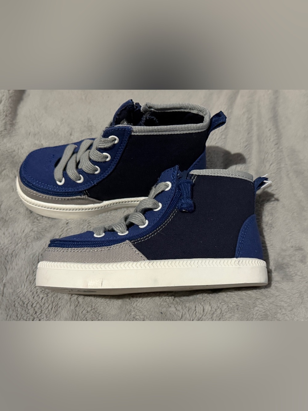 Toddler Blue Navy Gray Colorblock Billy Footwear Sneakers